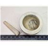 Image 3 : Solid marble mortar & pestle