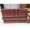Image 2 : Wooden container, w/ assorted vintage books - 16"H x 16"x12"