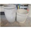 Image 4 : 5 gallon red wing butter churn (hairline crack) & 4 gallon medalta crock (good condition)