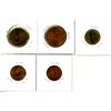 Image 1 : 5 COINS OF MEXICO  ALL UNC