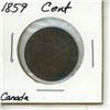 Image 1 : CANADIAN 1859 LGE CENT  VF