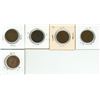 Image 2 : 5 – CDN   LGE CENTS 1912-F,1913-F,1916-VF,1917-VF,1918-F