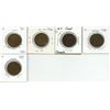 Image 1 : 5 – CDN   LGE CENTS 1913-XF,1916 -F,1917-F,1918-F,1919-VG