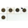 Image 2 : 5 – CDN   LGE CENTS 1913-XF,1916 -F,1917-F,1918-F,1919-VG