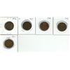 Image 1 : 5 – CDN   LGE CENTS 1916-VF,1917 -F,1918-F,1919-F,1920-F
