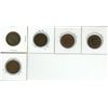 Image 2 : 5 – CDN   LGE CENTS 1916-VF,1917 -F,1918-F,1919-F,1920-F