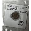 Image 2 : 1886 CDN SILVER 5 CENT F-VF