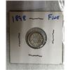 Image 2 : 1898 CDN SILVER 5 CENT F-VF
