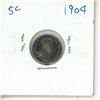 Image 1 : 1904 CDN SILVER 5 CENT VG-F
