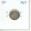 Image 1 : 1907 CDN SILVER 5 CENT F