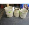 Image 2 : Medalta ¼ Gallon, ½ Gallon and Pickle Crock (three items)
