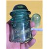 Image 4 : 4 Green glass insulators