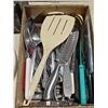 Image 5 : Collection of kitchen utensils - knives, muffin trays, recipes, etc.