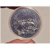 Image 2 : 1980 Canadian "Arctic Expedition" silver dollar, in RCM square case