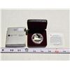 Image 1 : 1986 Canadian "Vancouver Railway" silver dollar, in RCM square case