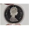 Image 3 : 1986 Canadian "Vancouver Railway" silver dollar, in RCM square case