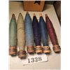 Image 2 : LOT OF 6 VINTAGE SEWING MACHINE SPOOLS IN DECROTIVE BOX