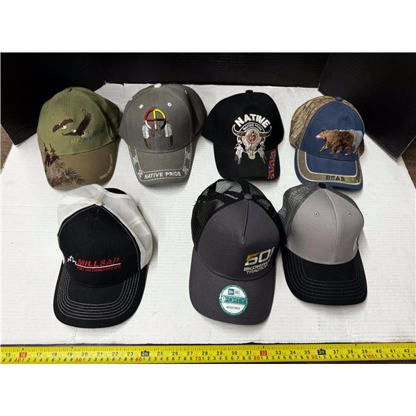 Lot of 7 Caps.