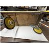 Image 13 : Vintage yellow wooden wagon