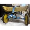 Image 7 : Vintage yellow wooden wagon