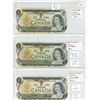 Image 1 : 3 1973 Canadian 1 Dollar Bills; 1 Replacement Note & 1 "X" Note