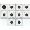 Image 1 : 10 U.S.A. 1 Cent Coins; 1 Large Penny & 9 Indian Head - various years