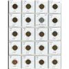 Image 1 : Page of 20 U.S.A. 1 Cent Coin - various years