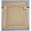 Image 4 : Large framed glass Hockey scene, by S. Deaville - 26.5"x 30.5"H