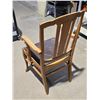 Image 3 : Solid wood arm table chair - 40"H x 20"W