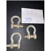 Image 2 : 2" tie down pads 4pk, 3-/12" clevis