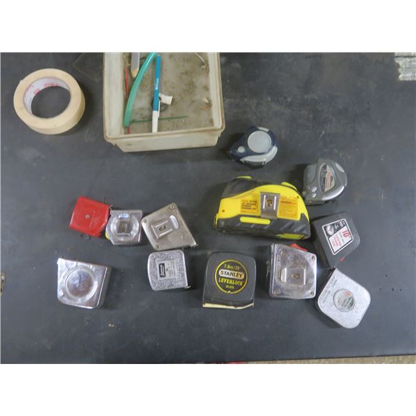 lot of tape measures