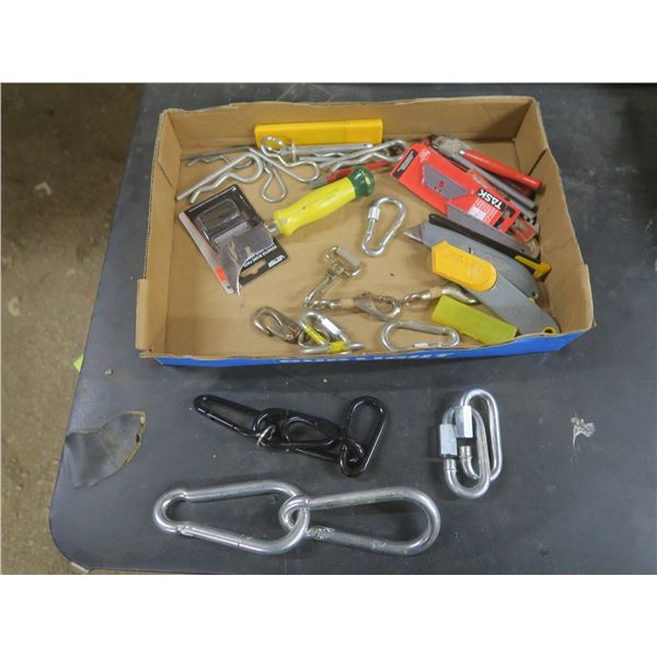 box of assorted hardware