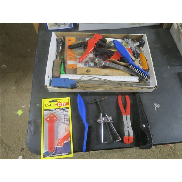 box of assorted hardware