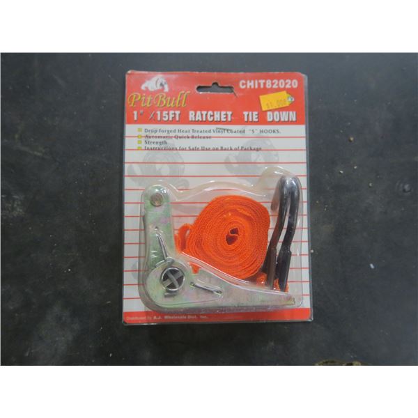 1"x15ft ratchet strap