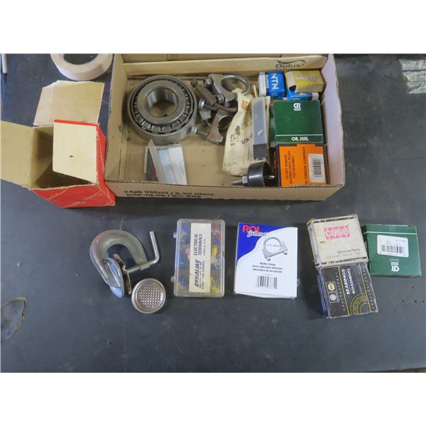 box of assorted hardware