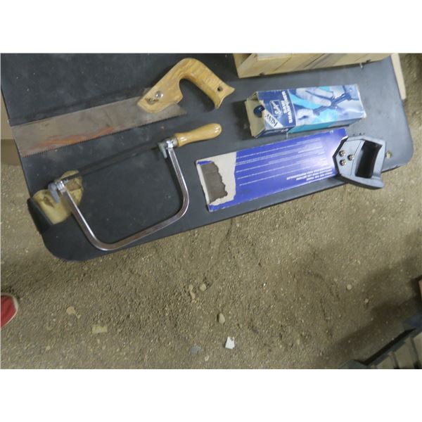 3 saws + saw sharpener