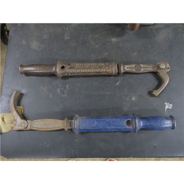two slide hammer nail pullers