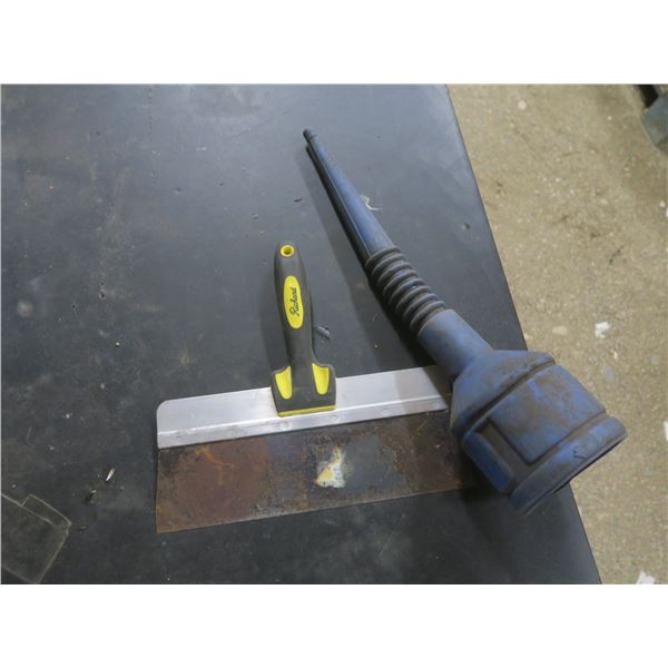funnel and dry wall tool