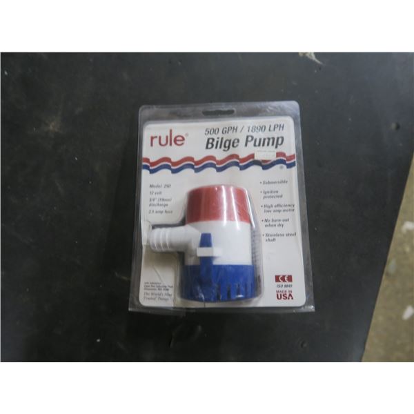 500GPH bilge pump