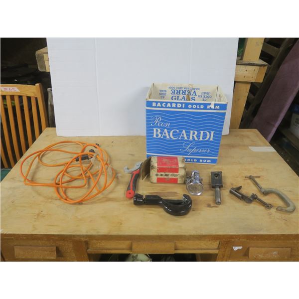 box of assorted hardware