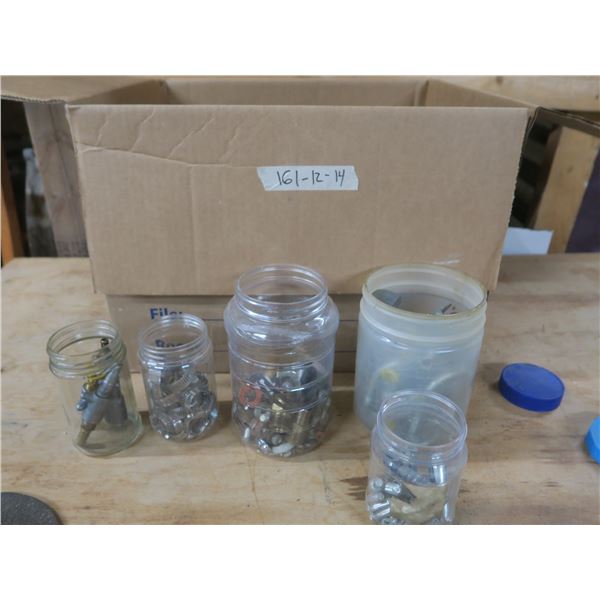jars of assorted hardware