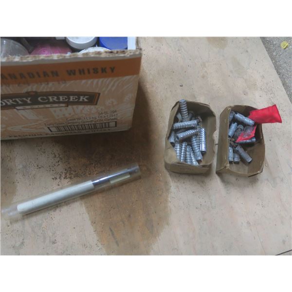 box of assorted hardware