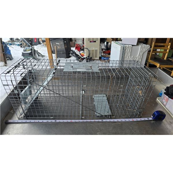 Large live animal trap - 10"W x 13"H x 32"L