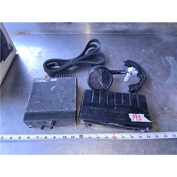 Vehicle items - CB radio, car deck, RPM gauge, etc.