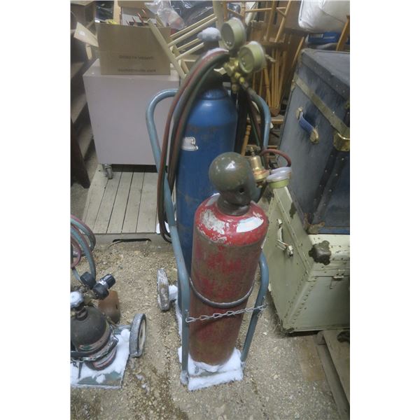 acetylene tank cart