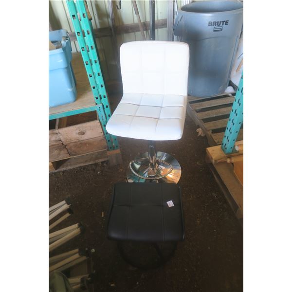 office chair and foot rest