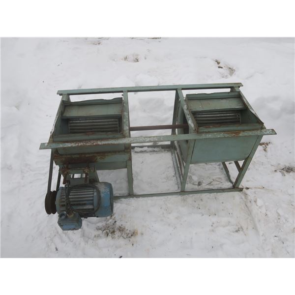 set of dual fans-complete unit 230 volt motor