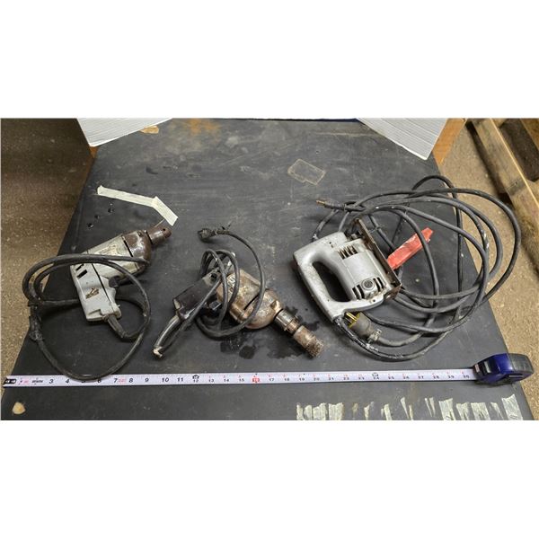 3 Vintage power hand tools