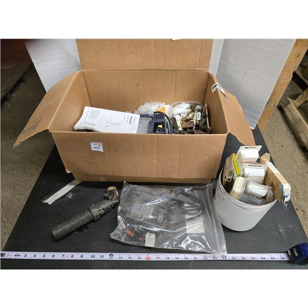 Box of assorted hardware