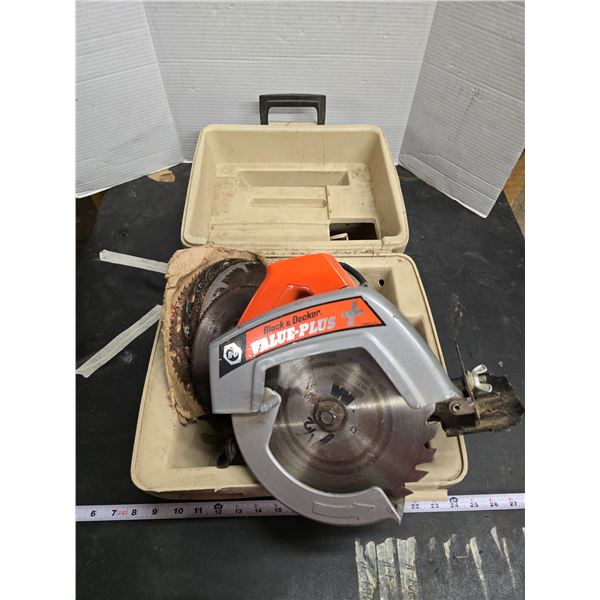 Black and Decker circular saw, in case